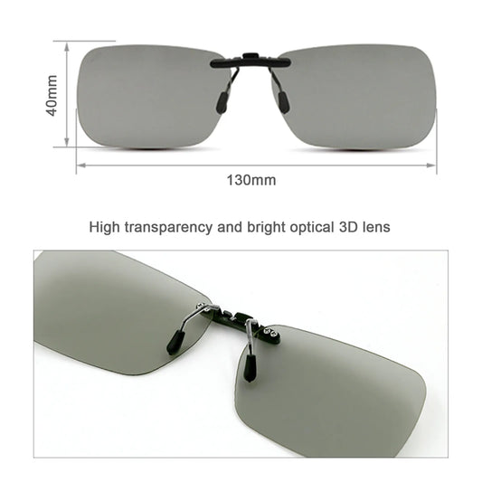 Clip-on 3D Glasses 0_72mm Thickness for Myopia Watching Passive Circular Polarized 3D Glasses for 3D TV Movie Cinema _ Wholesale Prices _ Tradeling